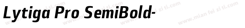 Lytiga Pro SemiBold字体转换